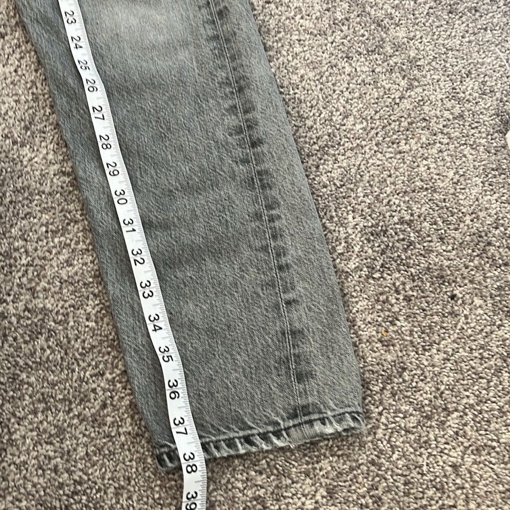 Agolde 90s Mid Rise Loose Fit Gray Wash Jeans Size 28 - Picture 7 of 8